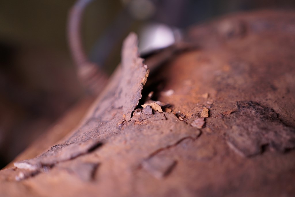 Toyota HZJ 78 - zona inferior trasera oxidada